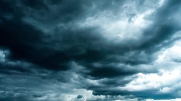 Nubes Dramáticas Tormenta Lapso Tiempo — Vídeos de Stock