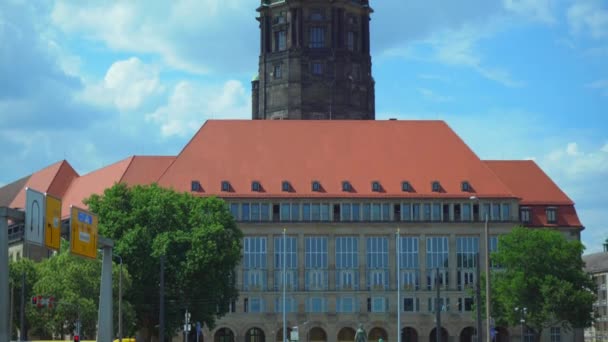 Dresden Tyskland Omkring Juli 2018 Steigenberger Hotel Saxe — Stockvideo