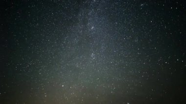 Samanyolu, yıldızlı gökyüzü, hızlandırılmış
