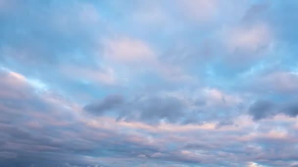 Σύννεφα Ηλιοβασιλέματος Φυσικό Φόντο Χρόνος Λήξης — Αρχείο Βίντεο