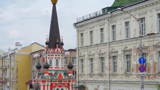 Russland Smolensk Mai 2019 Kapelle Des Heiligen Nikolaus Des Wundertäters — Stockvideo