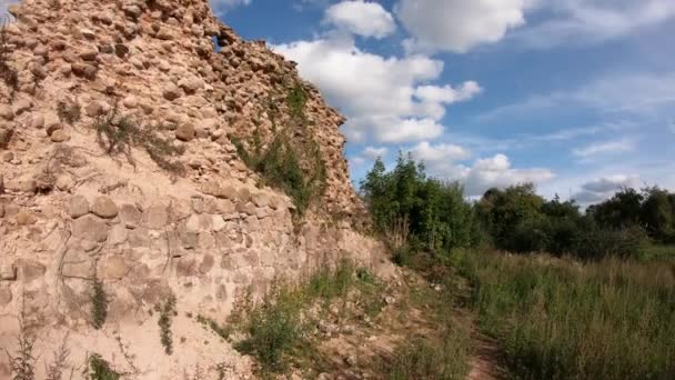 Krevsky Castle Teilweise Restauriert Krevo Weißrussland — Stockvideo