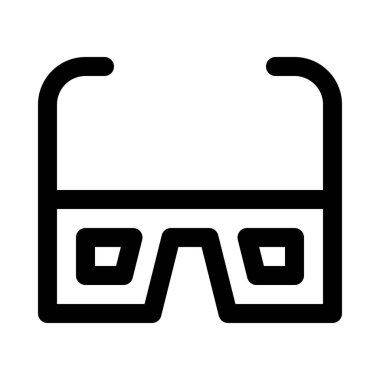 3D gözlük, vektör simgesi tasarım