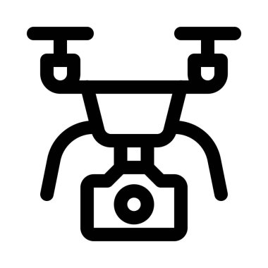 dron, hava fotoğrafçılığı, vektör simgesi tasarım