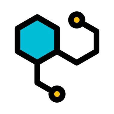 Atomun nükleer yapısı, vektör simgesi tasarım