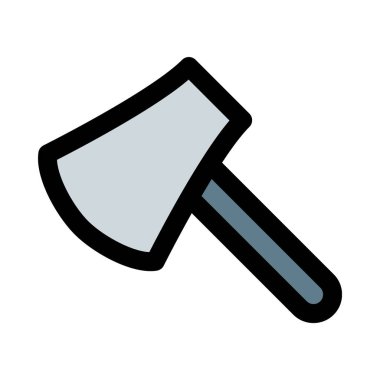 Ağaç kesme balta, vektör simgesi tasarım