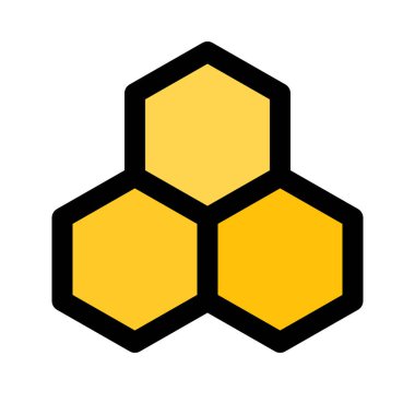 Arı kovanı, arılar, vektör simgesi tasarım için ev