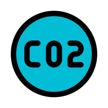 Karbon dioksit formülü, vektör simgesi tasarım