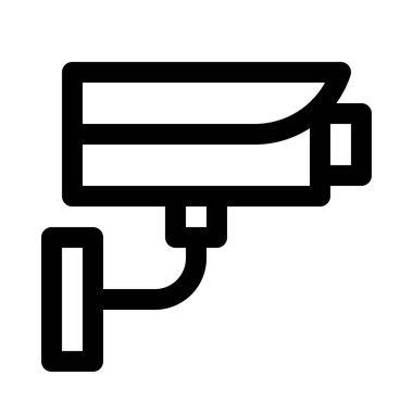 kapalı devre televizyon kamera, cctv, vektör simgesi tasarım