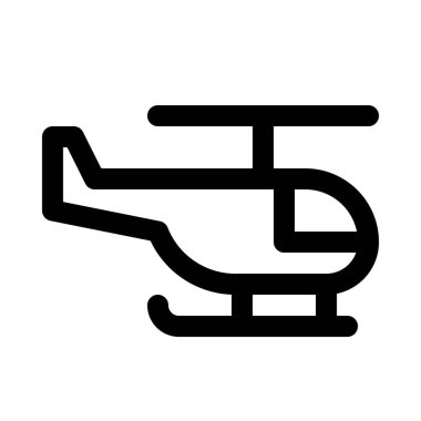 İzole arka plan üzerinde helikopter simgesi