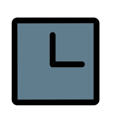 Saat web simgesi tasarımı, renkli vektör çizim