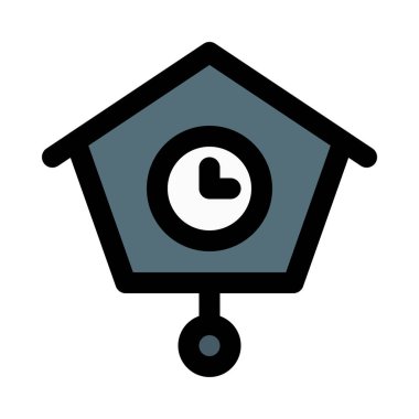 Saat web simgesi tasarımı, renkli vektör çizim