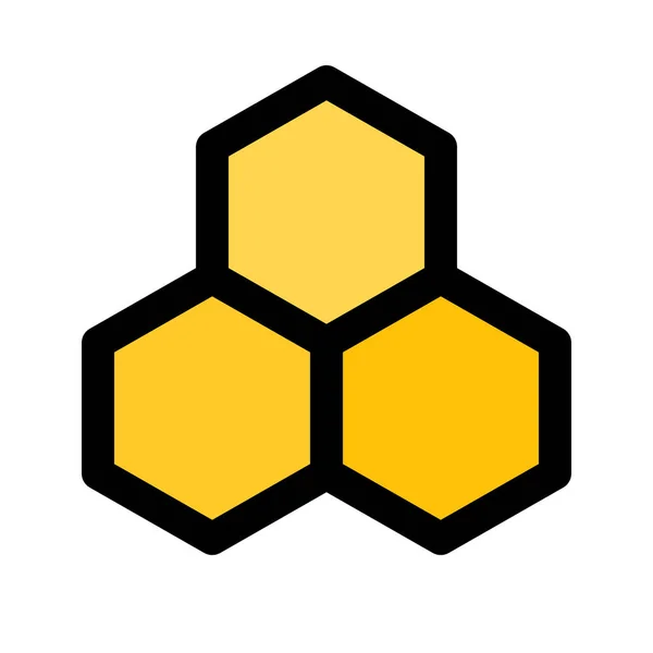Κυψέλη Σπίτι Για Τις Μέλισσες Διάνυσμα Εικονίδιο Σχεδιασμός — Διανυσματικό Αρχείο