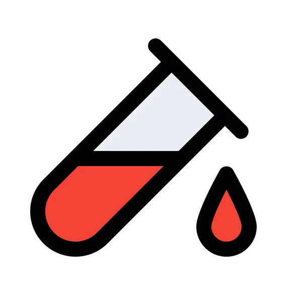 Krevní Vzorek Lékařské Vektorové Ikony — Stockový vektor