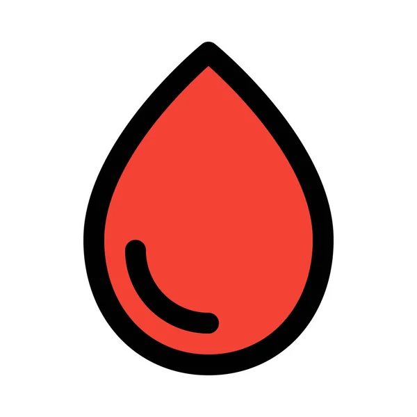 Εικονίδιο Απομονωμένες Ιατρικό Φορέα Σταγόνα Αίματος — Διανυσματικό Αρχείο
