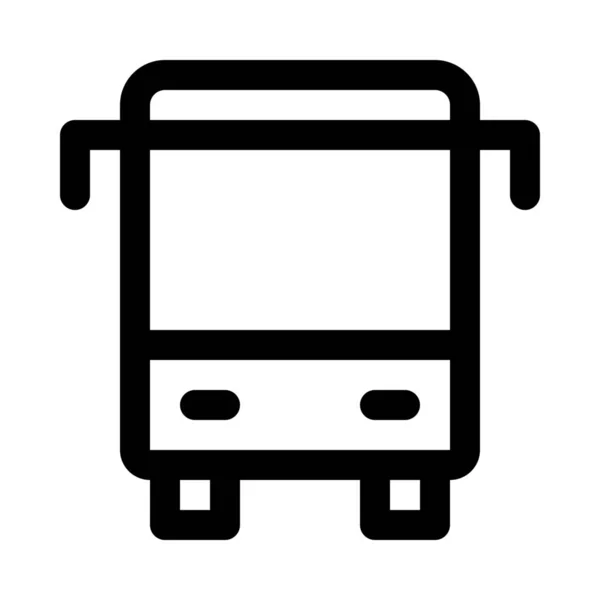 Icône Bus Sur Fond Isolé Illustration Vectorielle — Image vectorielle