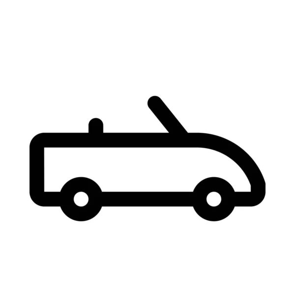 Cabriolet Symbol Vektorillustration — Stockvektor