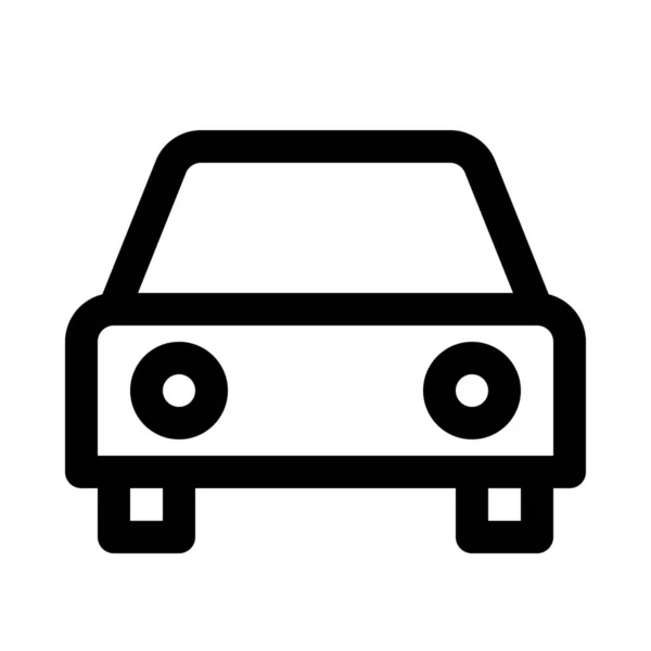 独立背景下的汽车图标 — 图库矢量图片