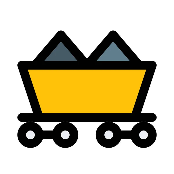 Carga Transporte Carbón Ilustración Vectorial — Archivo Imágenes Vectoriales