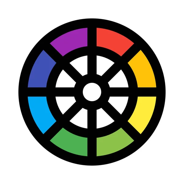 Color Combination Chart Vector Icon Design — Stock Vector