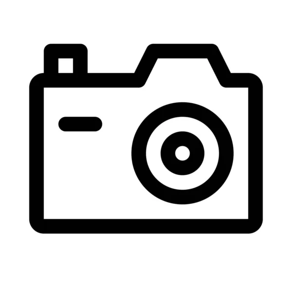 Compacte Digitale Camera Vector Pictogram Ontwerp — Stockvector