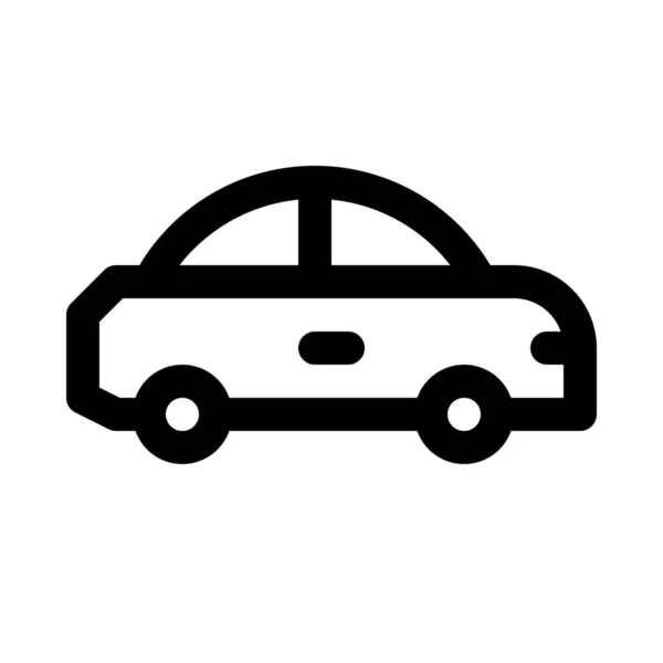 Coupe Icono Del Coche Fondo Aislado — Vector de stock