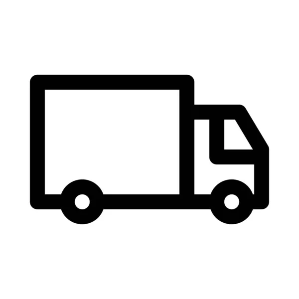 Ikona Dostawy Ciężarówki Ilustracja Wektor — Wektor stockowy