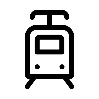 Elektrikli tren simgesi izole arka plan üzerinde