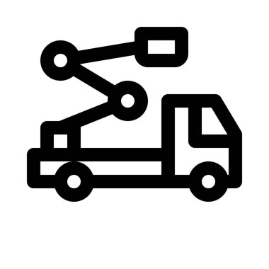 Asansör kamyon, vektör çizim