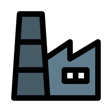 Ürün rafineri tesisi, vektör simge projesi