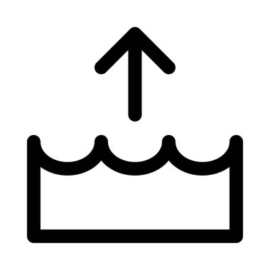 Vektör çizim hava satırı simgesi 