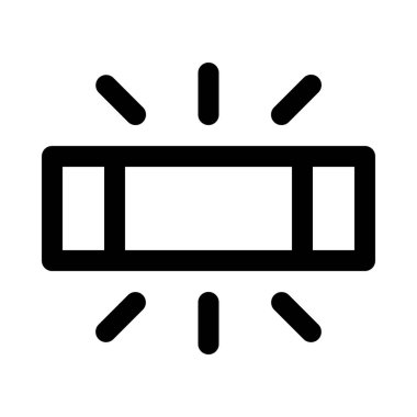 Floresan modu simgesi, vektör simgesi tasarım