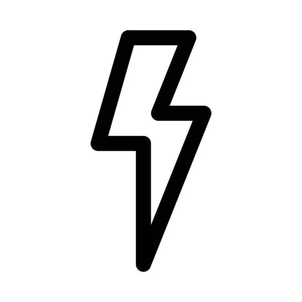 Símbolo Flash Sobre Fondo Aislado Diseño Icono Vector — Vector de stock