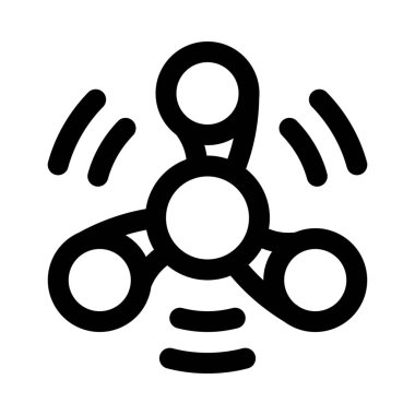 Spinner kutsal kişilerin resmi, vektör çizim kıpır