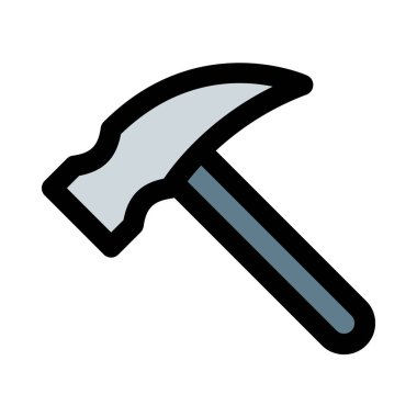 Düz kafa çekiç, vektör simgesi tasarım