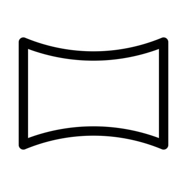 Yatay panorama görünüm, vektör simgesi tasarım