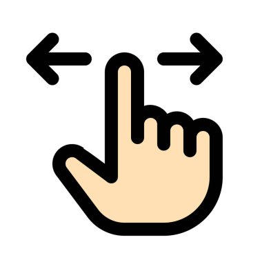 Sola ya da sağa, renkli vektör simge çalmak