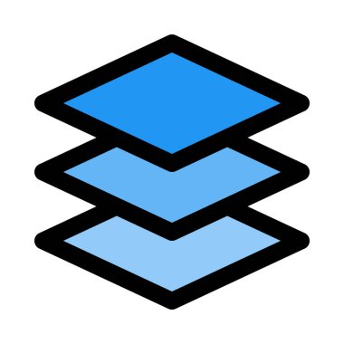 Birden fazla katmanı çizmek, simgesi tasarım vektör