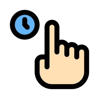 Seçmek için renkli vektör simge uzun musluk