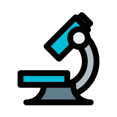 Optik mikroskop alet, vektör simgesi tasarım