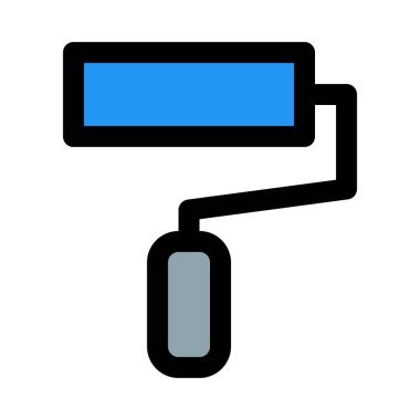 Rulo fırça, vektör simgesi tasarım boya