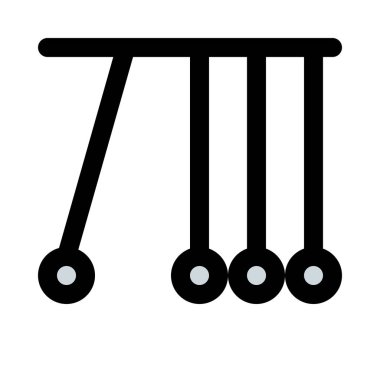 Newton sarkaç deney, vektör simgesi tasarım