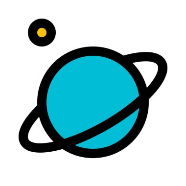 Gezegen güneş sistemi, vektör simgesi tasarım