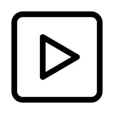 Yürüt düğmesi izole arka planda, vektör simgesi tasarım