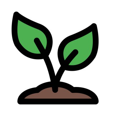 Bitki tohum Fideler, vektör simgesi tasarım