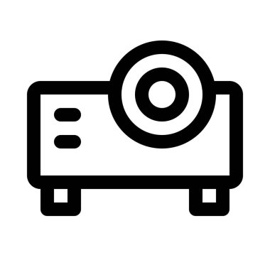 projektörde izole arka plan, vektör simgesi tasarım