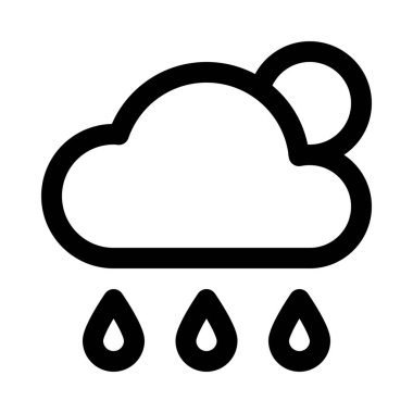 Vektör çizim hava satırı simgesi 