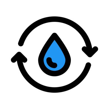 Atık su, vektör simgesi tasarım geri dönüşüm