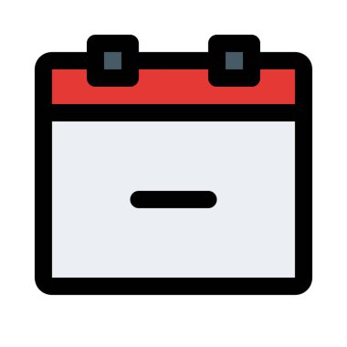 Takvim web simgesi tasarım, renkli vektör çizim