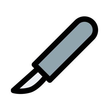 Neşter, cerrahi alet, tıp vektör simgesi